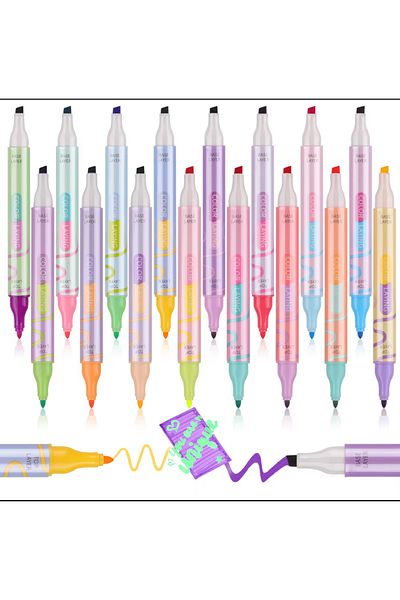 TOUCH SKETC Set of 6 Double Taffed and Double Color Phosphorescent
