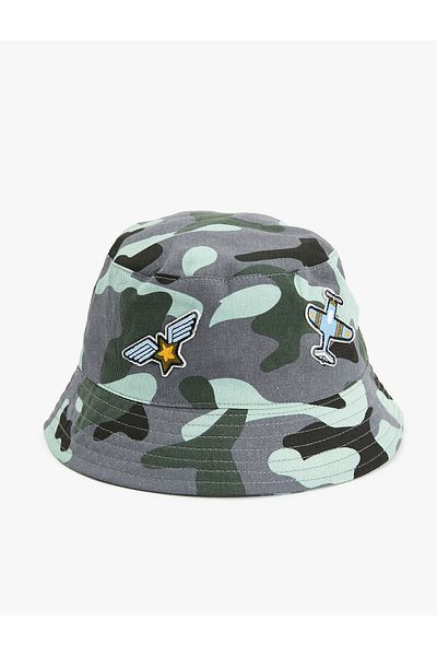 Koton Pălărie de găleată cu model de camuflaj - aplicată