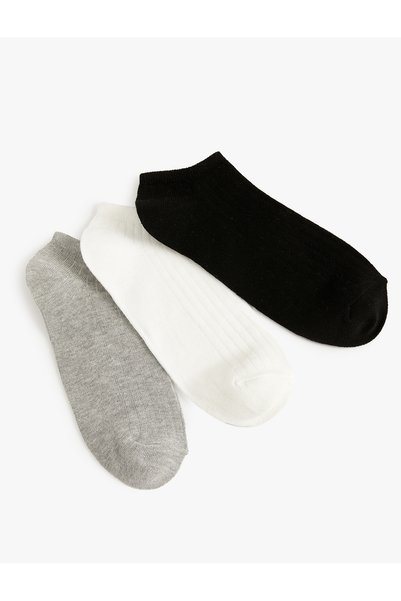 Koton Set of 3 Booties Socks Multicolored