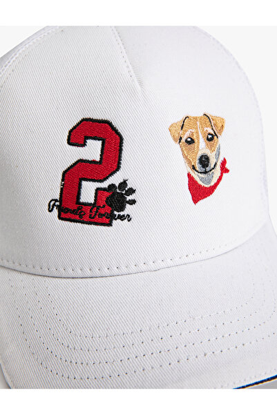 Koton Cotton Cap Hat - Embroidered Detail