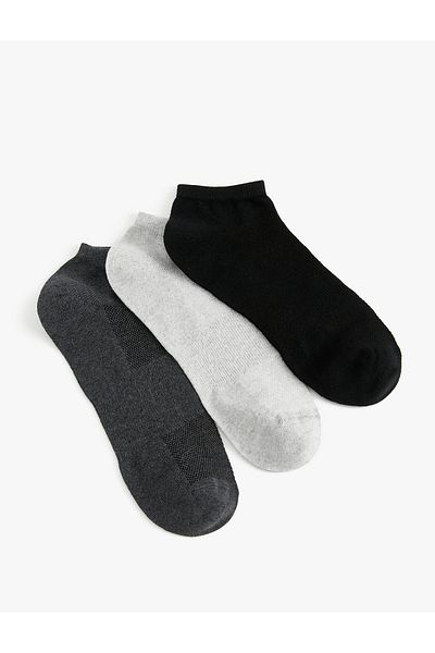 Koton Basic 3-Piece Booties Socks Set Multicolored