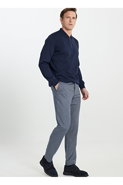 ALTINYILDIZ CLASSICS Altınyıldız Classics Еластичний пояс Comfort Fit Синій чоловічий брюки ACE012510046_БРЮКИ КЛАСИЧНІ Y