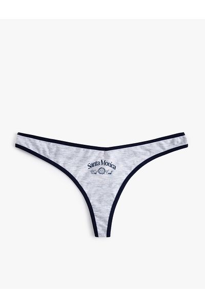 Koton Chiloți tanga imprimați contrast de culoare