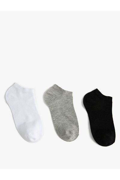 Koton Basic 3-Piece Booties Socks Set