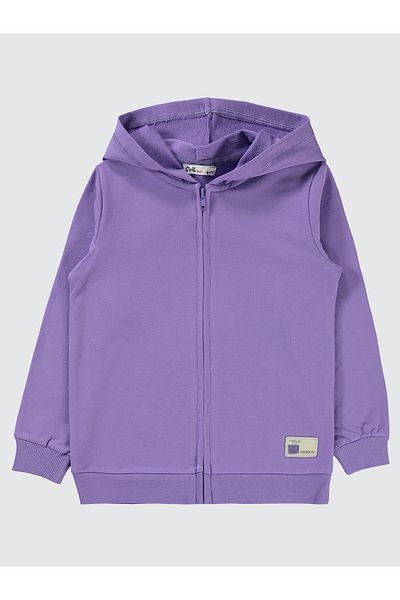 Civil Girls Girl's Hooded Cardigan 6-9 Years Meta Lilac