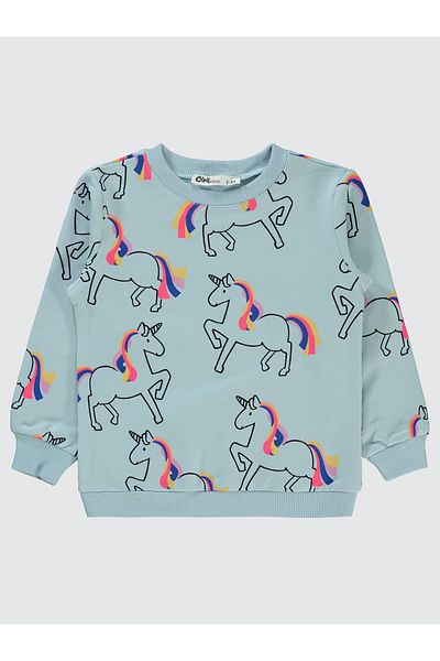 Civil Girls 2-5 Years Old Girl's Blue Glacier Sweatshirt