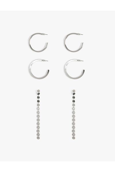 Koton Dangle and Hoop Earrings Set of 3