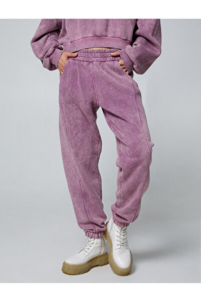 Koton Pantaloni de sport Jogger cu model batik, cusături elastice în talie, buzunar detaliat