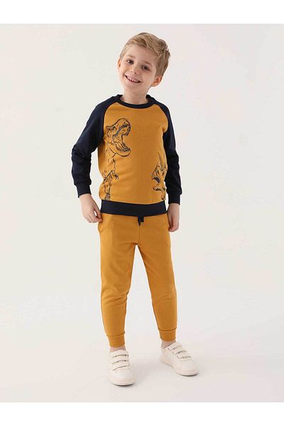 ROLY POLY Set de trening pentru baietel de 2-7 ani - mustar inchis