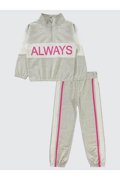 Civil Girls 6-9 Years Old Girl's Tracksuit Set - Ekrumelanj