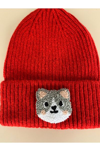byebruketenci RED CAT BEAT WOOLED CHRISTMAS BEAT