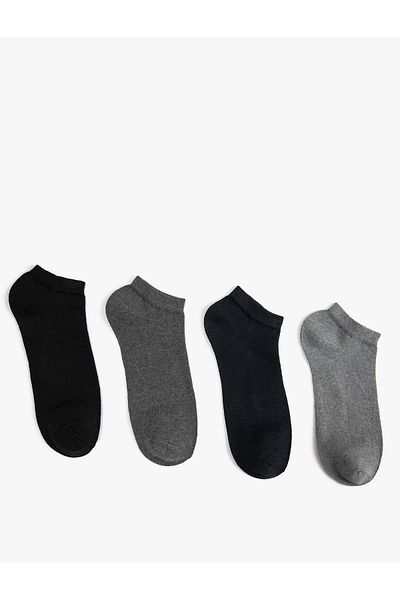 Koton Basic 4-Piece Booties Socks Set