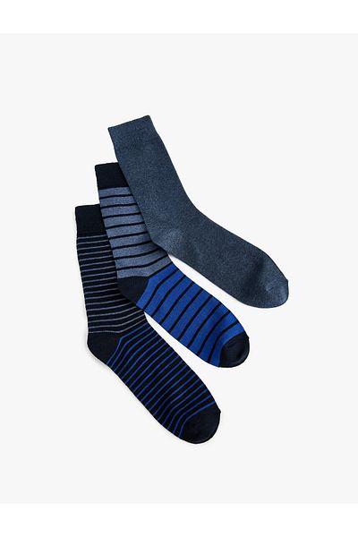 Koton Set de 3 șosete cu dungi