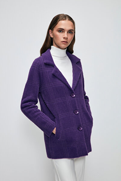 Love My Body Men's Collar Buttoned Knitwear Coat