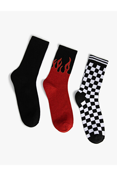 Koton Σετ κάλτσες 3 τεμαχίων με πολύχρωμα σχέδια