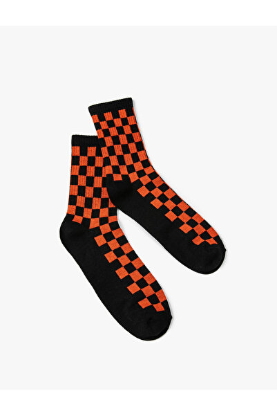 Koton Checkerboard Patterned Socks