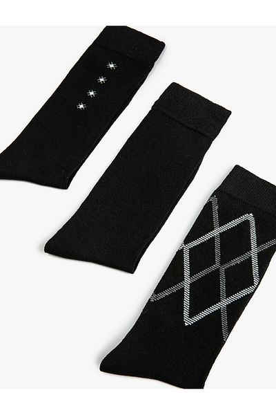 Koton Set de șosete din 3 piese cu model geometric