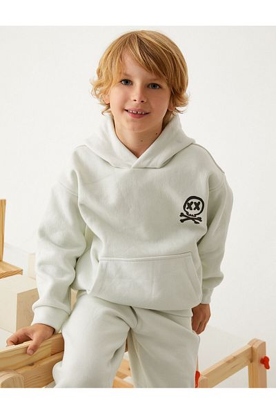 Koton Hooded Sweatshirt - Cotton with Kangaroo Pocket