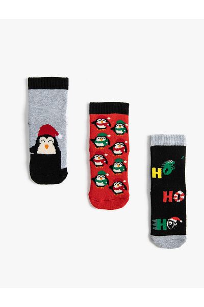 Koton Christmas Themed Socks Set Multicolored