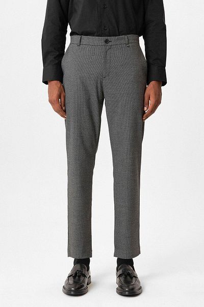 Antioch Men's Black Textured Trousers