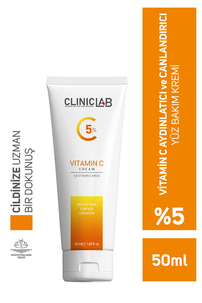 Cliniclab Vitamin C %5 İçeren Aydınlatıcı ve Canlandırıcı Krem 50 ml