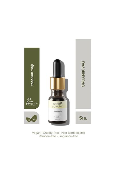 EffectHA Organic Jasmine Oil 100% Pure Natural and Additive-Free Essential Oil 5 ml