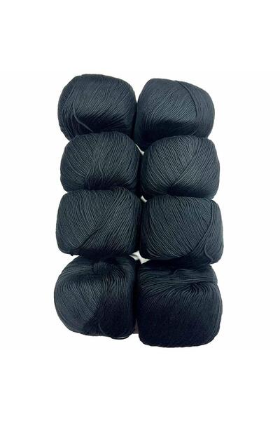 Gazzal Baby Cotton İhraç Fazlası Örgü İpi Paket ( 800 Gram ) Siyah
