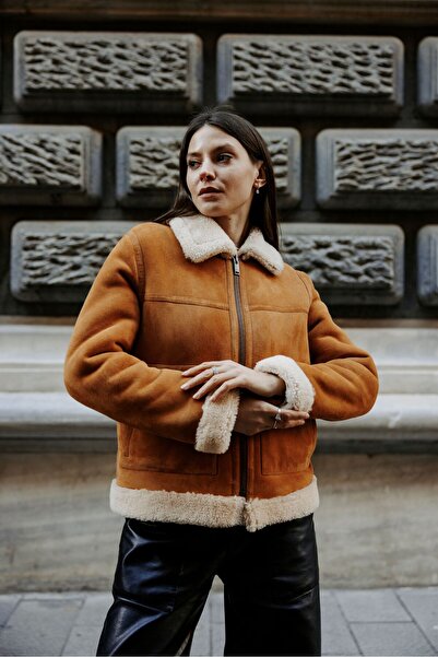 CE-YIL DERİ ÜRÜNLERİ KADIN CESİ HAKİKİ NAPA KÜRK MONT