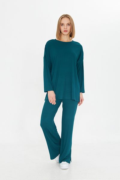 ESPİNA Women's Viscose Camisole Slit Tunic Pants Bottom Top Set