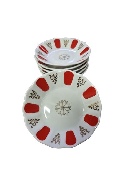 Porland Porcelain Tea Plate Set of 6