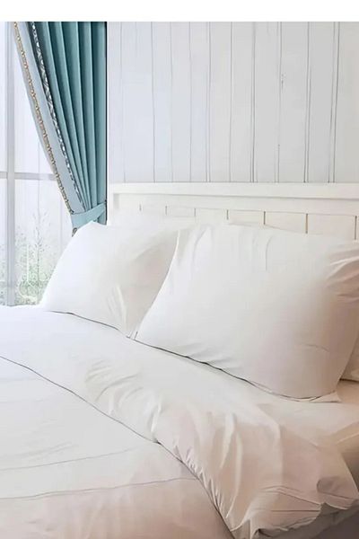 MoMMe White Color 4 Sleeping Pillows - 50X70 Cm, Comfort Bead Fiber 800 Gr