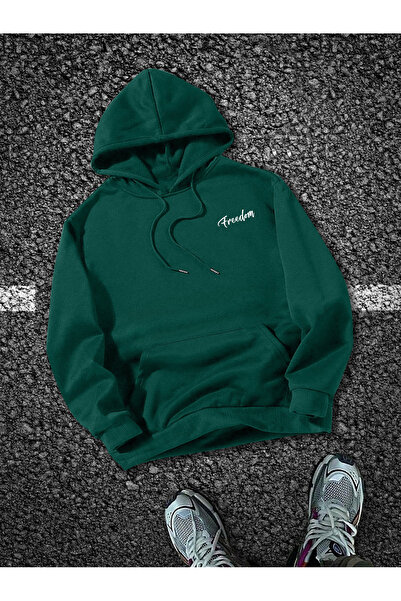 Lider Leather Hanorac imprimat cu glugă - amestec de bumbac și poliester, des...