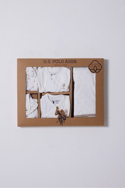 U.S. Polo Assn. Bebeluş Băieţel Alb 10 Pachet Spital Release