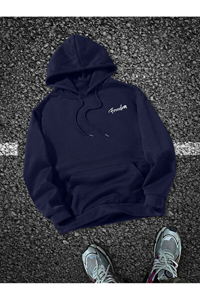 Lider Leather Hanorac imprimat cu glugă - amestec de bumbac și poliester, des...