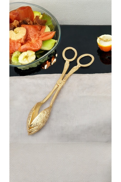 CHANCE GİFT Special Service Presentation Spoon Easy Use Salad Spoon Metal Serving Spoon (1 Piece)