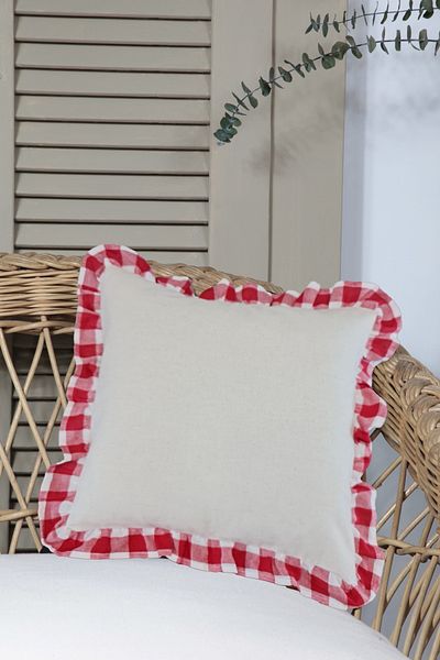cotton maison Boho Throw Pillow Cover Retro Ruffle 45X45 cm