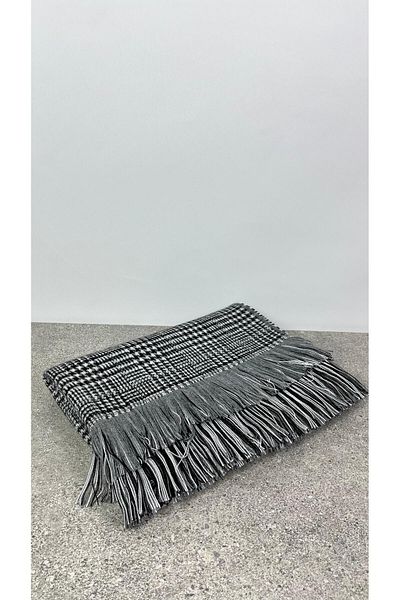 Sobe Hediyelik Μάλλινο σάλι ώμου διπλής όψης καρό - 70x190cm - Χειμερινό σάλι