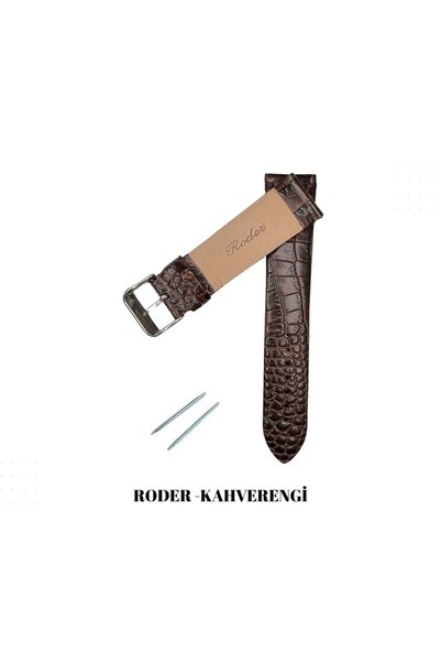 RODER R4174 Leather Strap - Brown - 22mm