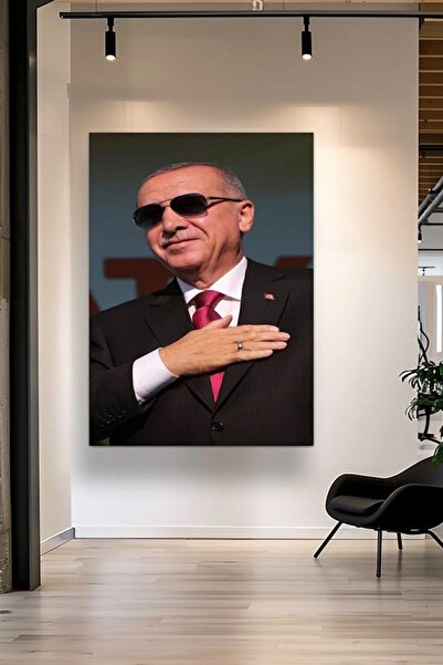 özkacar RECEP TAYYYİP PORTRE KANVAS TABLO EV DUVAR SALON OFİS DÜKKAN HEDİYELİK DEKARASYON SÜSÜ
