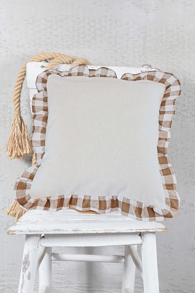 cotton maison Κάλυμμα μαξιλαριού Boho Ρετρό βολάν 45x45 εκ