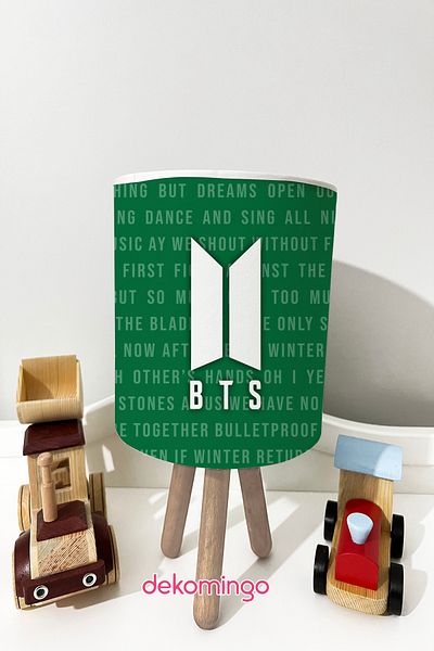 dekomingo Green Bts Baby and Children's Room Lamp Shade
