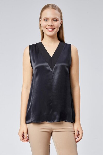 HomeStore Bluză fără mâneci cu decolteu în V