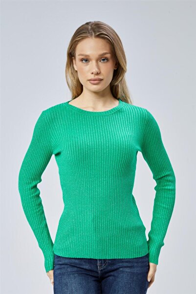 HomeStore Πλεκτό με στρογγυλή λαιμόκοψη με λάμψη