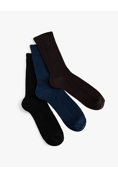 Koton Cotton Basic 3-Piece Socks Set