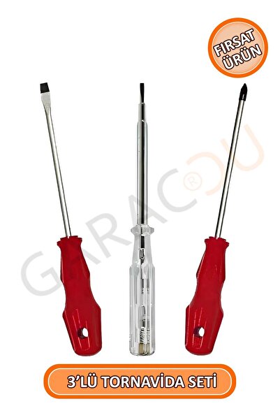 garaccu Süper Kalite Tornavida Seti Düz Tornavida Yıldız Tornavida Ve Kontrol...