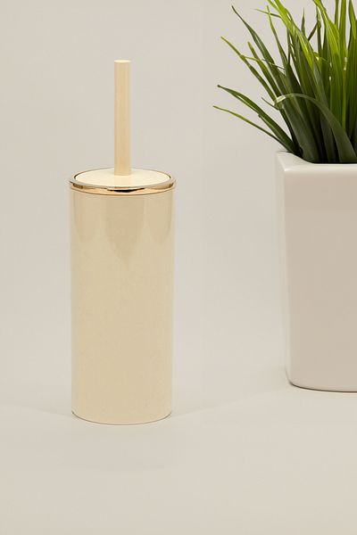 Prima Nova Lenox Beige Gold Color Toilet Brush