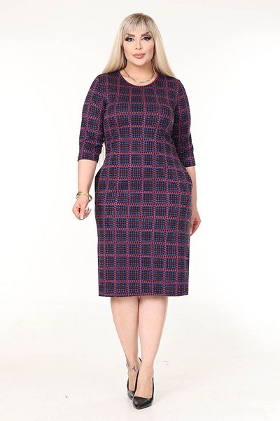 modayız Double Pocket Winter Plus Size Stretchy Dress 29A-2632