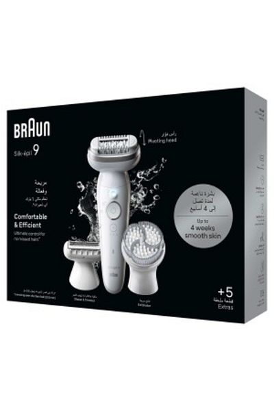 Braun Silk-épil Series 9, Hair Removal Device, Wet & Dry Epilator - SES 9061