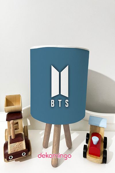 dekomingo Blue Bts Bangtan Baby and Children's Room Lamp Shade