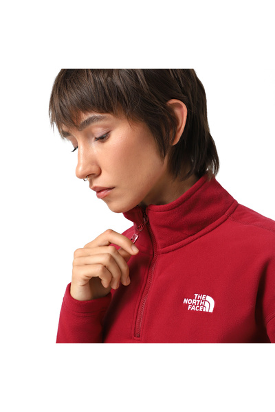 THE NORTH FACE Glacier Cropped Kadın Kırmızı Outdoor Polar Nf0a855n1ıx1